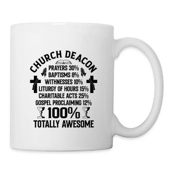 Church Deacon Religion Christian Faith Church - Mug - white - Right