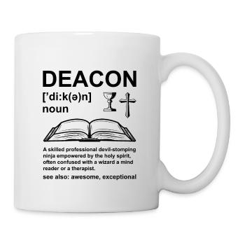 Church Deacon Religion Christian Faith Church - Mug - white - Right