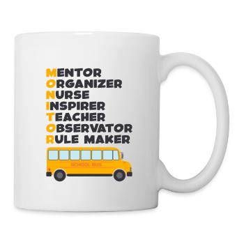 School Bus Monitor Bus Attendant School Transport - Mug - white - Right