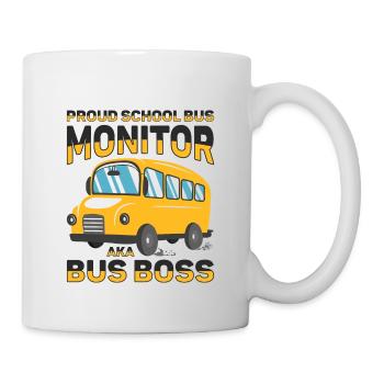 Moniteur d’autobus scolaire Transport scolaire des préposés aux autobus - Mug blanc - blanc - Droite