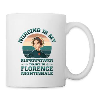 Krankenschwester Florence Nightingale Medizinische - Tasse - Weiß - Rechts