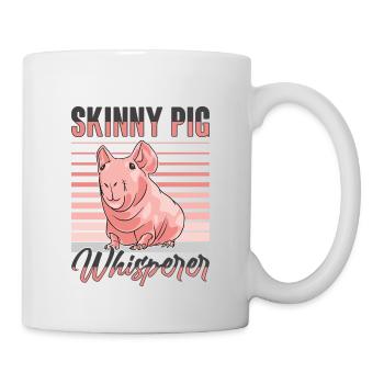 Hairless guinea pig Skinny piggy - Mug - white - Right