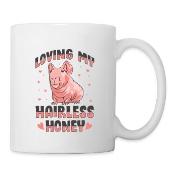 Cochon d’Inde sans poils Cochon maigre - Mug blanc - blanc - Droite