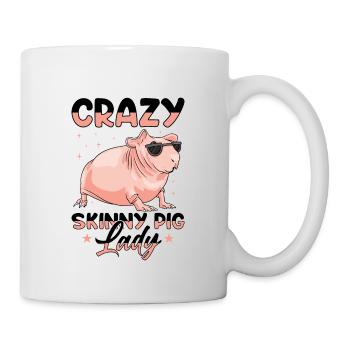 Cochon d’Inde sans poils Cochon maigre - Mug blanc - blanc - Droite