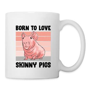 Hairless guinea pig Skinny piggy - Mug - white - Right