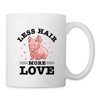 cochon d’Inde sans poils, cochon maigre, - Mug blanc - blanc - Droite