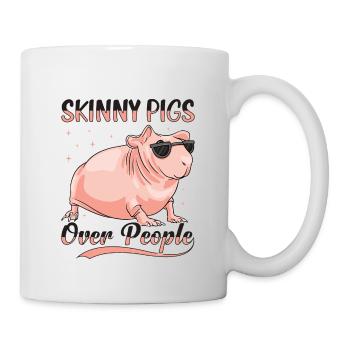 Hairless guinea pig Skinny piggy - Mug - white - Right