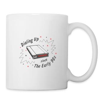 90s Nostalgia Retro 90s Dial-up - Mug - white - Right