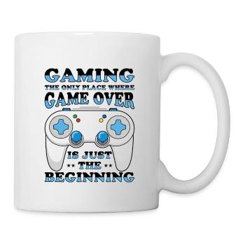Console de jeu vidéo Gamer Gaming Joystick - Mug blanc - blanc - Droite