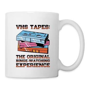Vintage Movie Lover Retro Vhs Kassette 80er 90er - Tasse - Weiß - Rechts