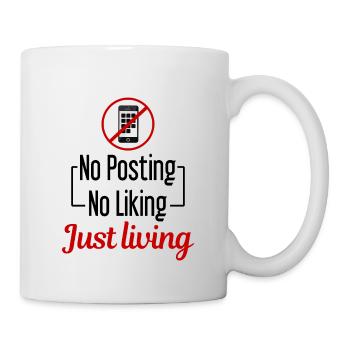 Technology pause, screen-free time, offline, - Mug - white - Right