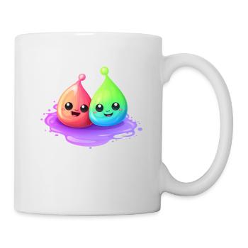 Deux boues gaies - Mug blanc - blanc - Droite