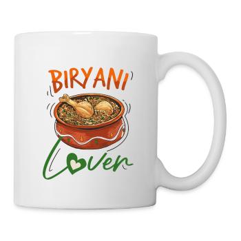 Foodies indiens, Biryani, Amoureux, - Mug blanc - blanc - Droite