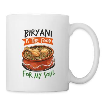 Foodies indiens, biryani, amoureux, - Mug blanc - blanc - Droite