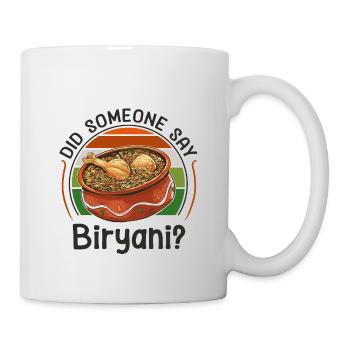 Cuisine indienne, gourmets, amateurs de biryani, - Mug blanc - blanc - Droite