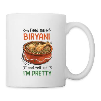 Foodies indiens, biryani, amoureux, - Mug blanc - blanc - Droite