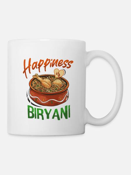 Indisches Essen, Feinschmecker, Biryani-liebhaber, - Tasse - Weiß