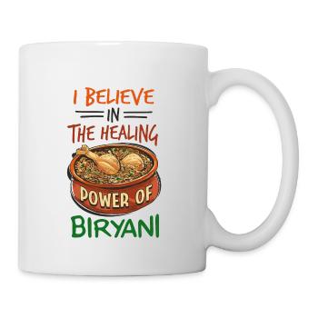 Foodies indiens, Biryani, Amoureux, - Mug blanc - blanc - Droite