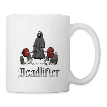 Deadlifter Skeleton Bodybuilding Fitness Workout - Mug blanc - blanc - Droite