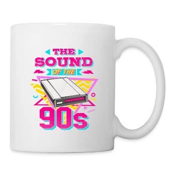 90er Nostalgie Retro 90er Einwahl Internet Vintage - Tasse - Weiß - Rechts