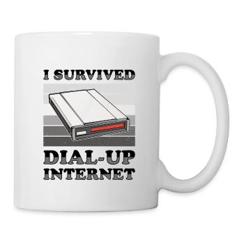 90s Nostalgia Retro 90s Dial Up - Mug - white - Right