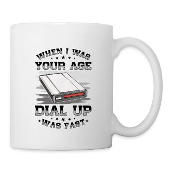 90s Nostalgia Retro 90s Dial-up Internet Vintage - Mug - white - Right