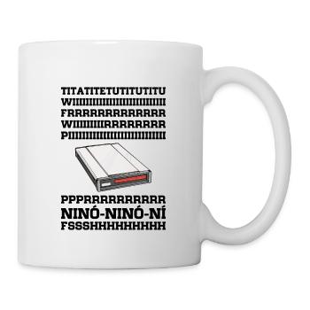 90er Nostalgie Retro 90er Einwahl Internet Vintage - Tasse - Weiß - Rechts
