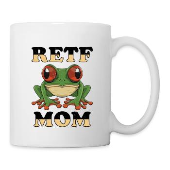 Amphibien amoureux de l’animal grenouille arboricole aux yeux rouges - Mug blanc - blanc - Droite