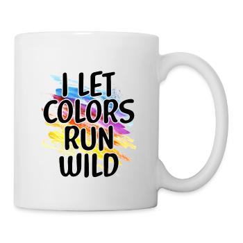 Peintre Toile Liquide Peinture Art Peinture - Mug blanc - blanc - Droite