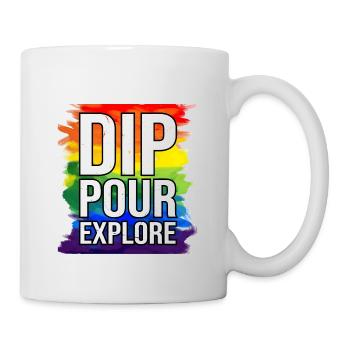 Peintre Toile Liquide Peinture Art Peinture - Mug blanc - blanc - Droite