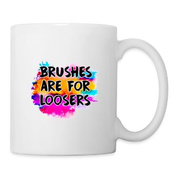 Peintre Toile Liquide Peinture Art Peinture - Mug blanc - blanc - Droite