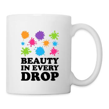 Peintre Toile Liquide Peinture Art Peinture - Mug blanc - blanc - Droite