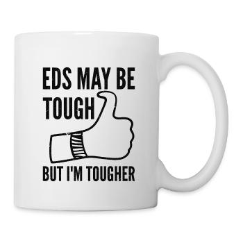 Zebrastreifen EDS Awareness Ribbon - Tasse - Weiß - Rechts