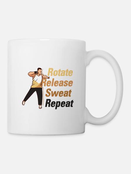 Leichtathletik Leichtathletik Wurf Athlet - Tasse - Weiß