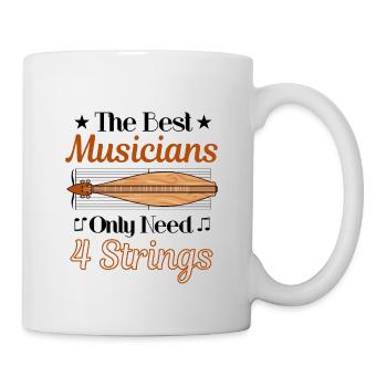 Musikinstrumenten-Musiker, Berg-Dulcimer-Spieler - Tasse - Weiß - Rechts