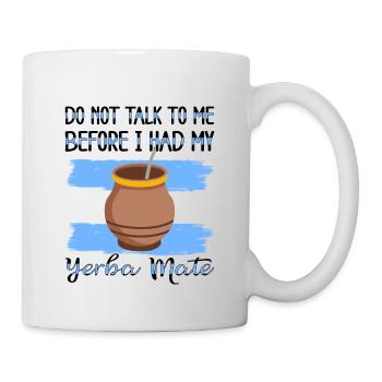 Drapeau de l’Argentine Thé yerba maté argentin - Mug blanc - blanc - Droite