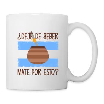 Drapeau de l’Argentine Thé yerba maté argentin - Mug blanc - blanc - Droite