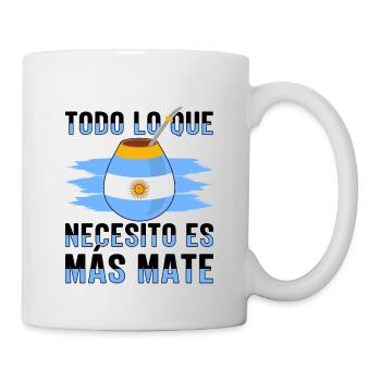 Drapeau de l’Argentine Thé yerba maté argentin - Mug blanc - blanc - Droite