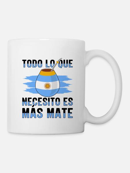 Argentina flag Argentine yerba mate tea - Mug - white