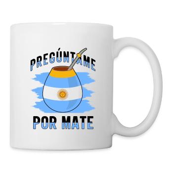 Drapeau de l’Argentine Thé yerba maté argentin - Mug blanc - blanc - Droite