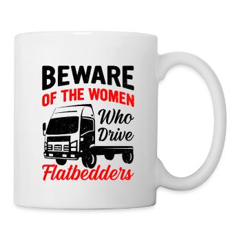 Truck Flatbed Machine Cargo Vehicle - Mug - white - Right