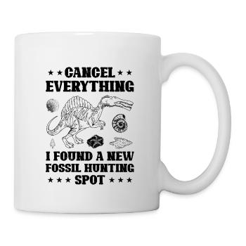 Fossils, paleontologist, fossil collector, - Mug - white - Right