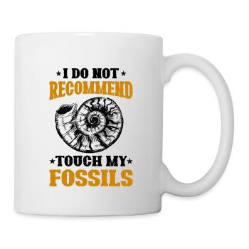 fossils, paleontologist, fossil collector, - Mug - white - Right
