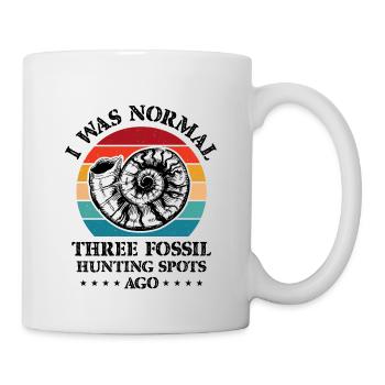 fossils, paleontologist, fossil collector, - Mug - white - Right