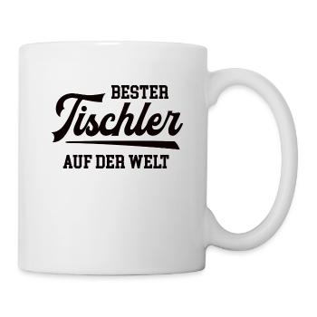 Bester Tischler der Welt weltbester Schreiner Chef - Tasse - Weiß - Rechts