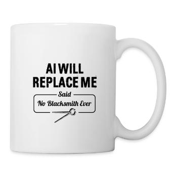 Blacksmiths, master blacksmiths, metalworkers - Mug - white - Right