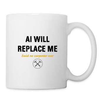 carpenter, woodworking, woodworker, profession - Mug - white - Right