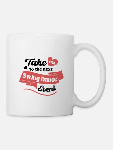 Lindy Hop Swing Tanz Paar Tänzer Swing Tanz - Tasse - Weiß