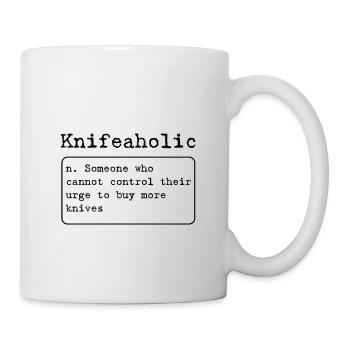 Knives Knifeaholic Knifeologist Knife Collector - Mug - white - Right