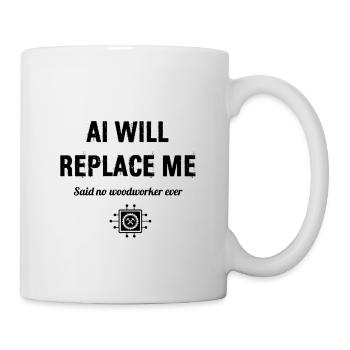 Woodworking, Carpentry, Carpenter, Occupation - Mug - white - Right